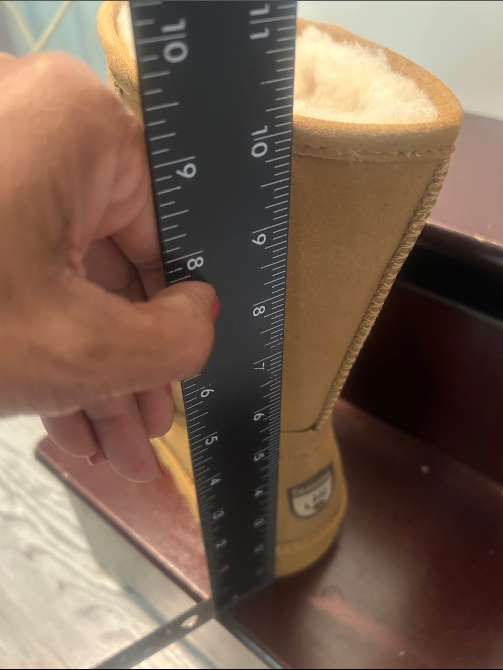 BearPaw Wheat Mid-Calf Vegan Shearling-Lined Boots - Picture 5 of 7